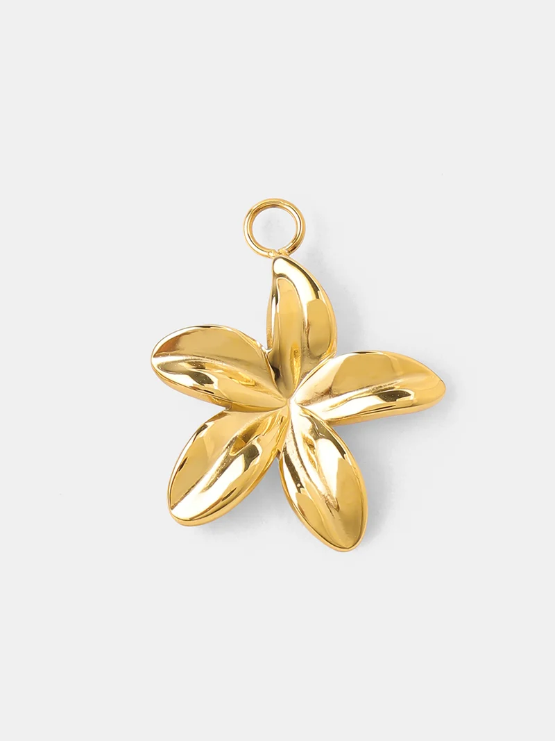 Plumeria Ohrring-Charm