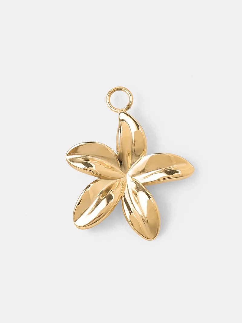 Plumeria Ohrring-Charm