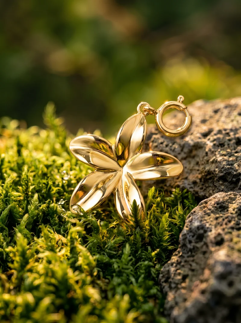 Plumeria Ketten-Charm