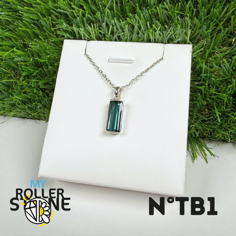 Blauer Turmalin (Indicolith) - 925er Silber - Nr. 1