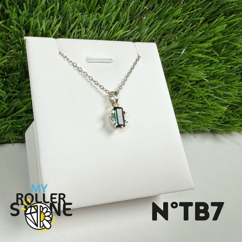 Blauer Turmalin (Indicolith) - 925er Silber - Nr. 7