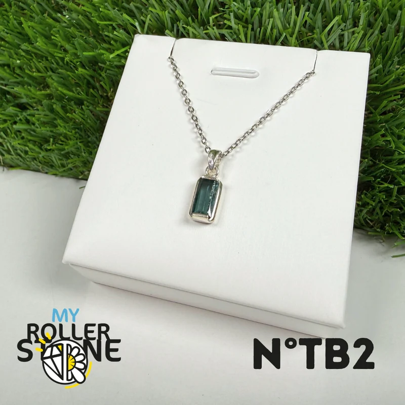 Blauer Turmalin (Indicolith) - 925er Silber - Nr. 2