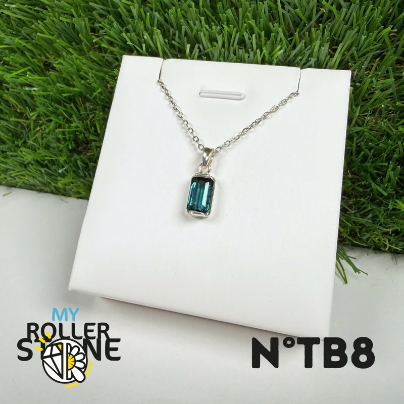 Blauer Turmalin (Indicolith) - 925er Silber - Nr. 8