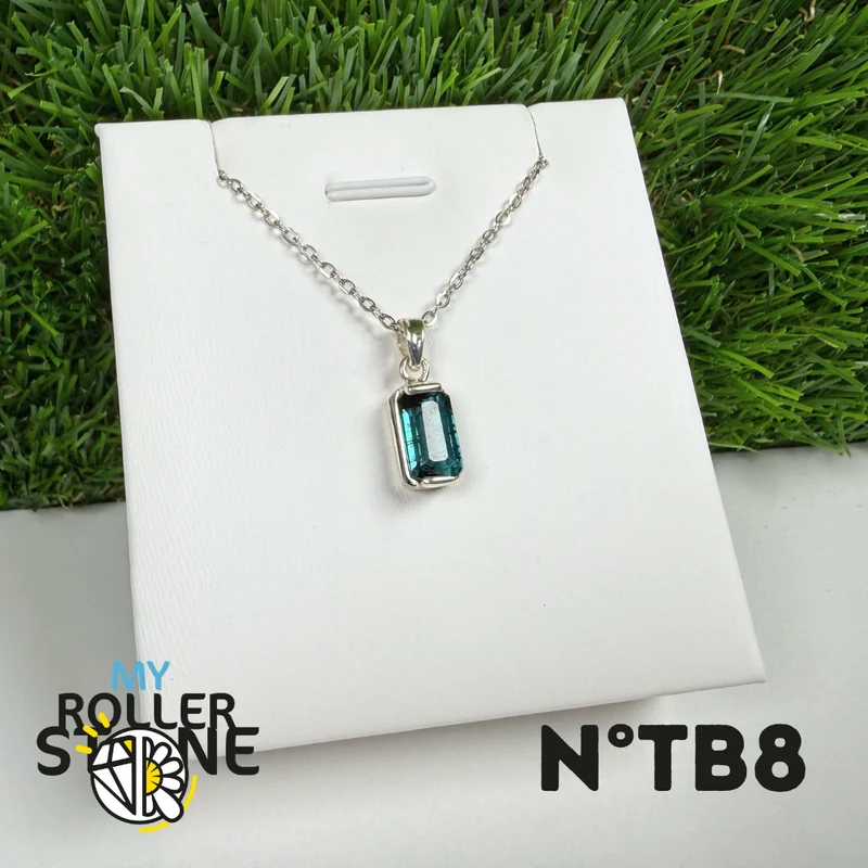 Blauer Turmalin (Indicolith) - 925er Silber - Nr. 8
