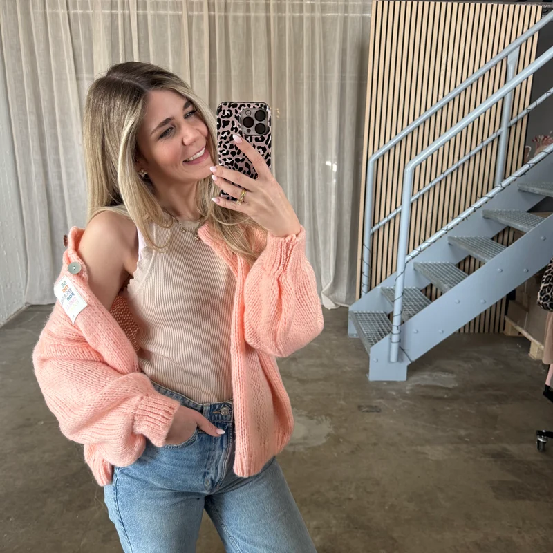Believe Strickjacke - Coral