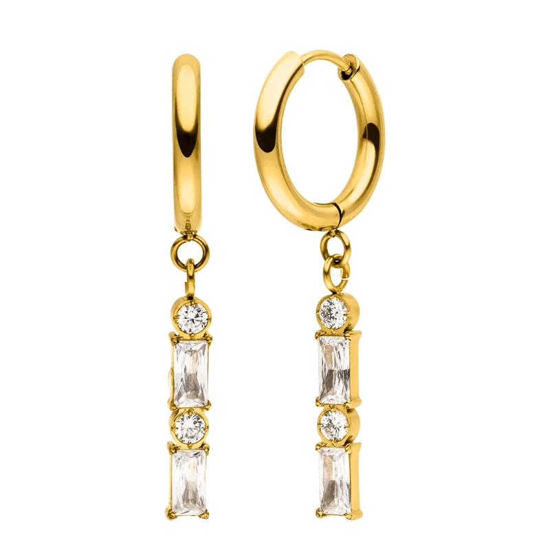 Stripe Ohrringe | 18K vergoldet