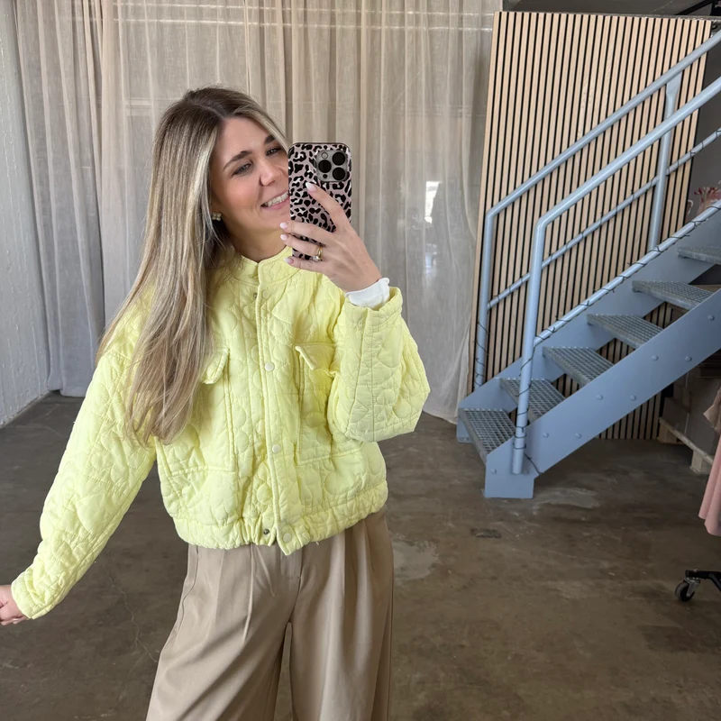 Steppjacke Spring - Butter Yellow