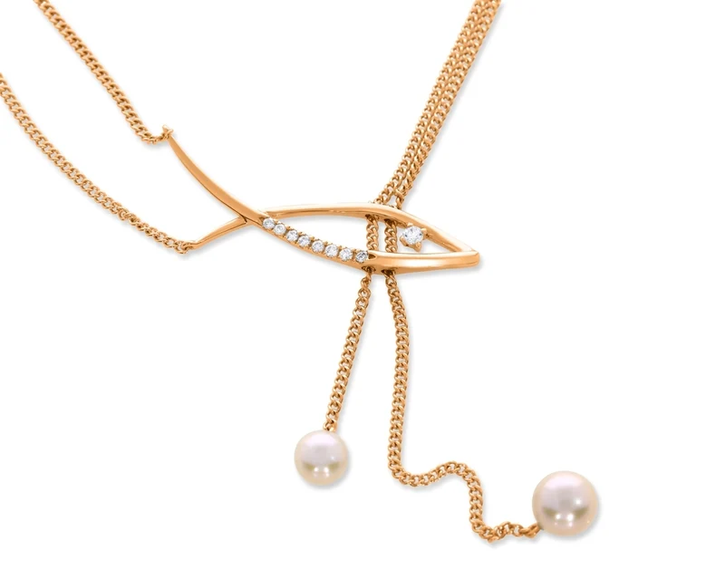DESIGN ANHÄNGER FISCH ROSÉ VERGOLDET, DAMESCHMUCK ROSÉGOLD