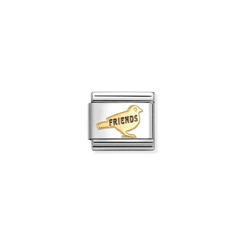 Classic Gold and Enamel Friends Bird Animals & Pets Charms