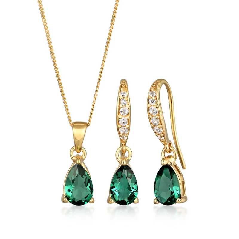 Schmuckset | Quarz (Grün)