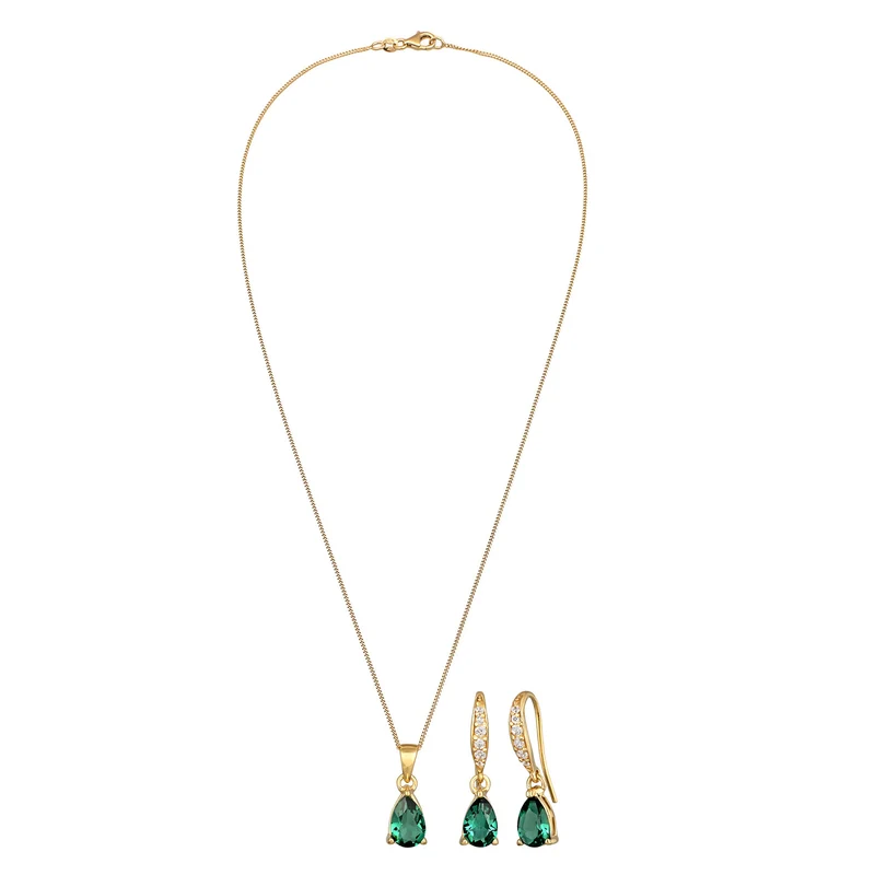 Schmuckset | Quarz (Grün)