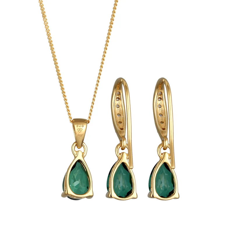 Schmuckset | Quarz (Grün)