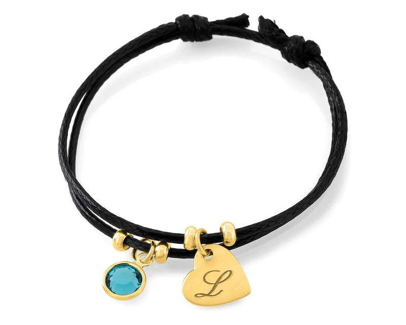 ARMBAND MIT HERZANHÄNGER VERGOLDET, KINDERSCHMUCK MIT GRAVUR, DAMENARMBAND