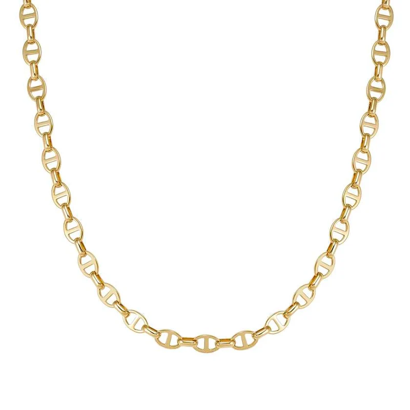 Ecclettica Navy Chain Necklace in Gold