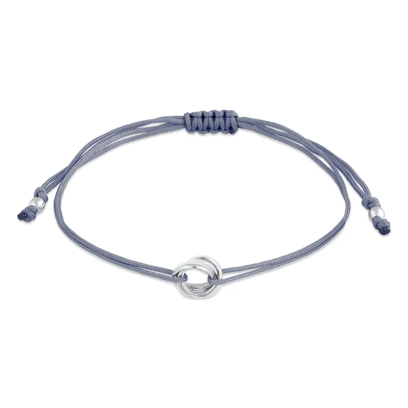 Armband Kreis | Nylon (Grau)