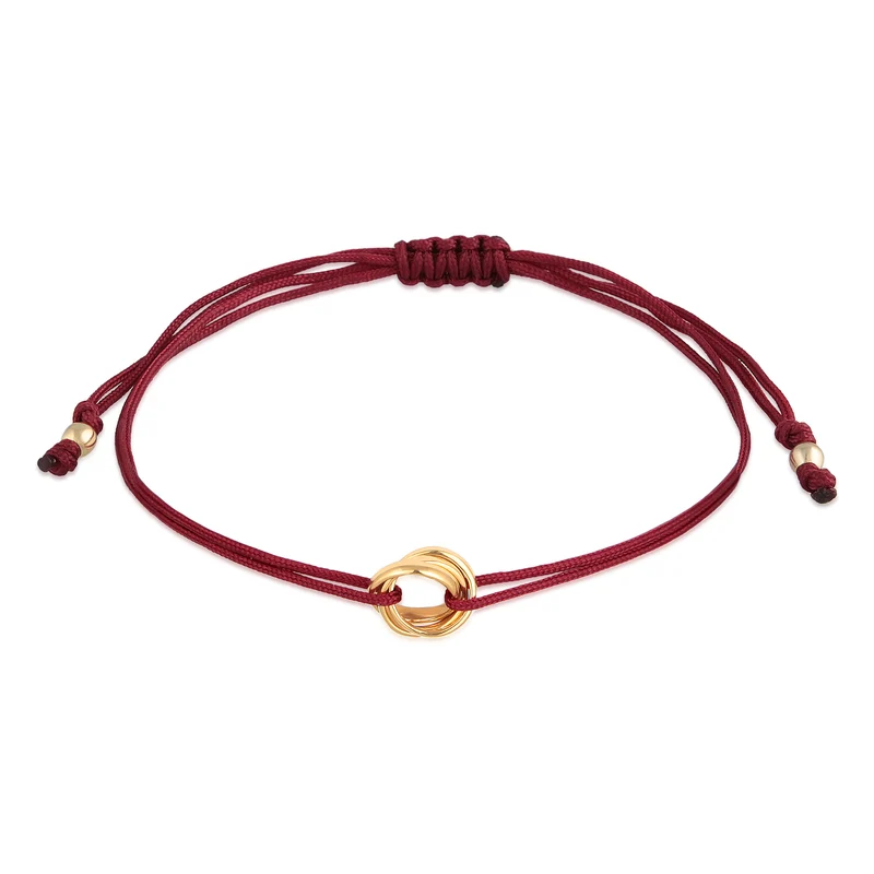 Armband Kreis | Nylon (Grau)