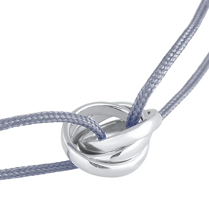 Armband Kreis | Nylon (Grau)