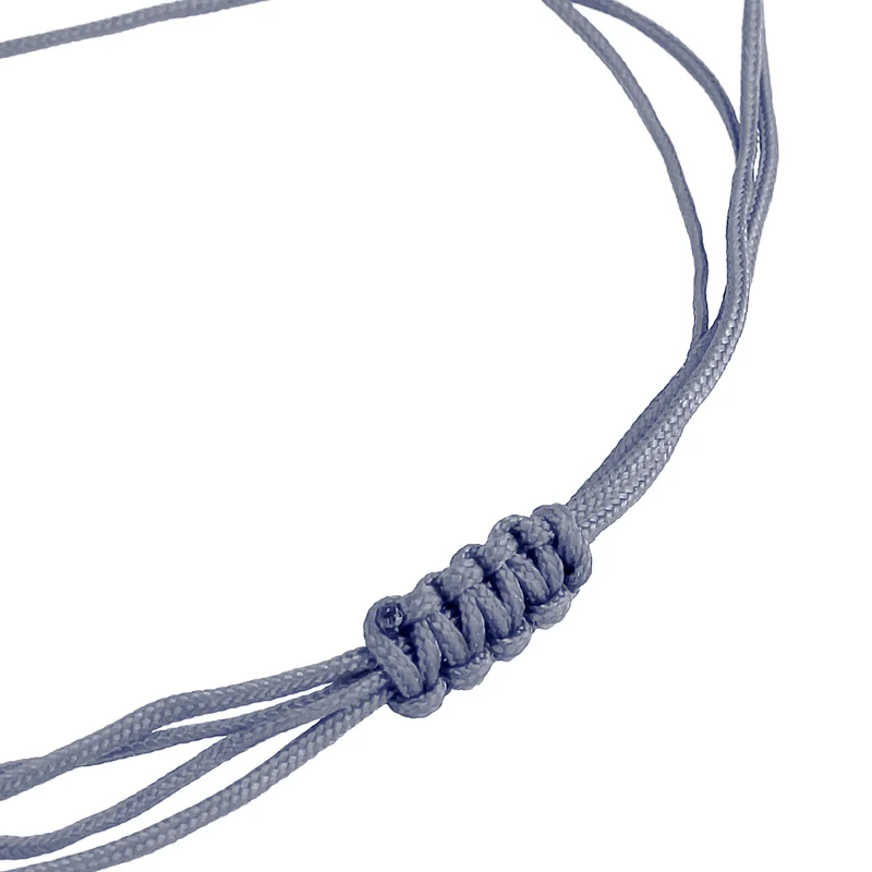 Armband Kreis | Nylon (Grau)