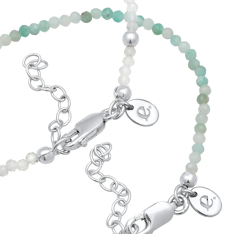 ArmbandSet Perlen | Mondstein, Süßwasserzuchtperle