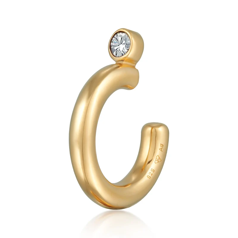 Earcuff Basic | Mit Kristallen von Swarovski® (Weiß)