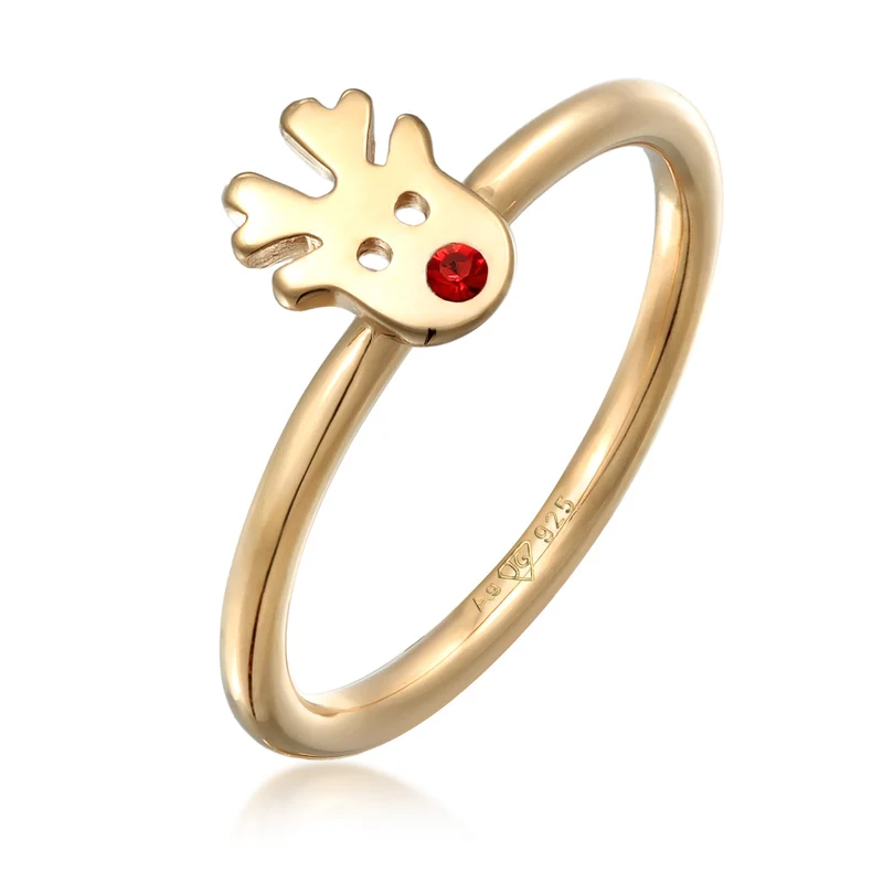 Ring Rentier | Mit Kristallen von Swarovski® (Rot)