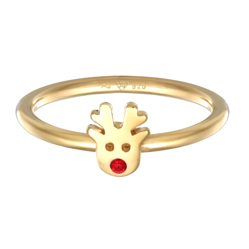 Ring Rentier | Mit Kristallen von Swarovski® (Rot)