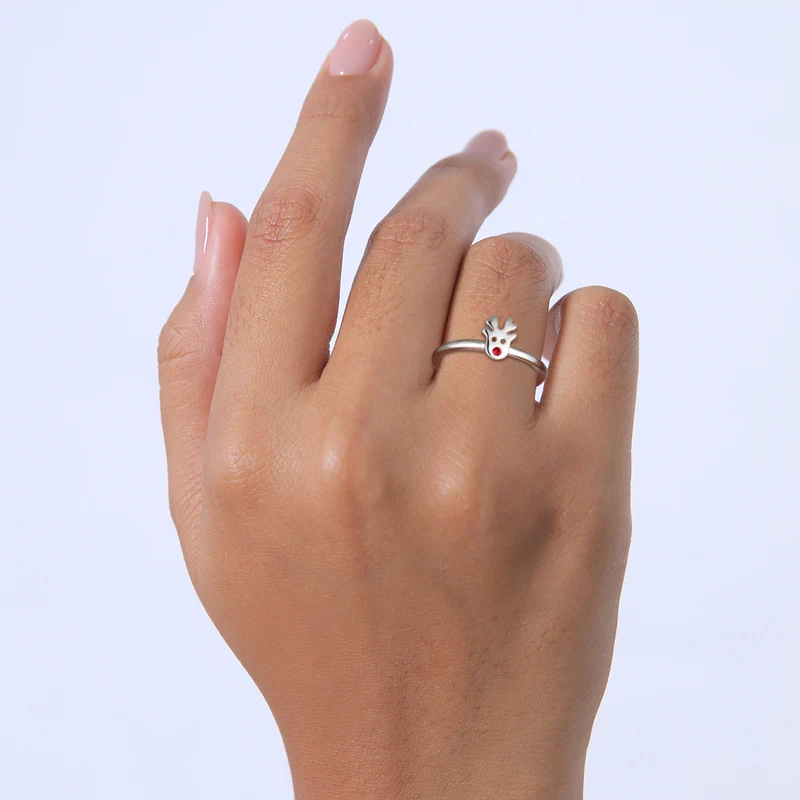 Ring Rentier | Mit Kristallen von Swarovski® (Rot)