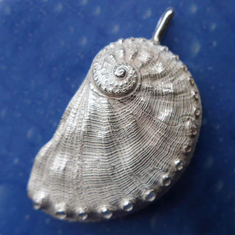 Abalone Schmuck Silber Anhänger xxl