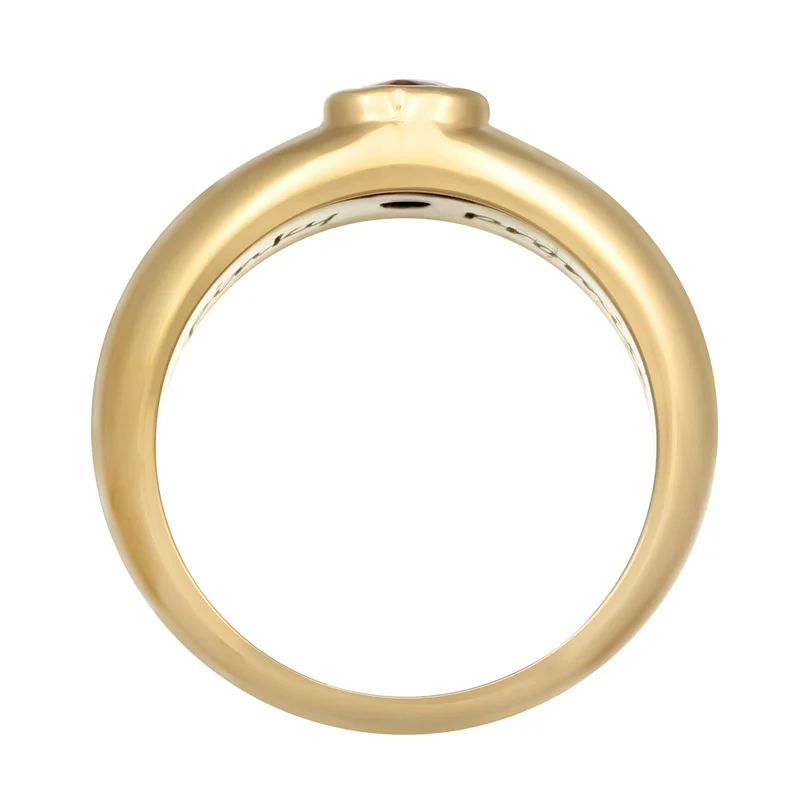 Bandring Herz | Zirkonia (Rot)