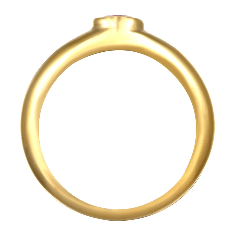 Bandring Herz | Zirkonia (Rot)
