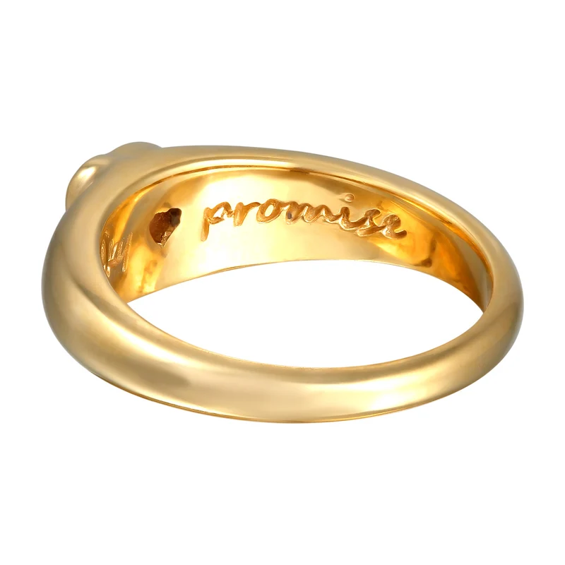Bandring Herz | Zirkonia (Rot)