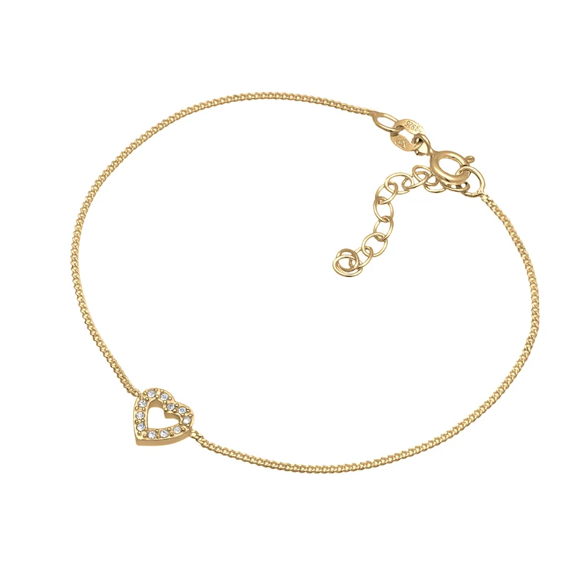 Armband Herz | Mit Kristallen von Swarovski® (Weiß)