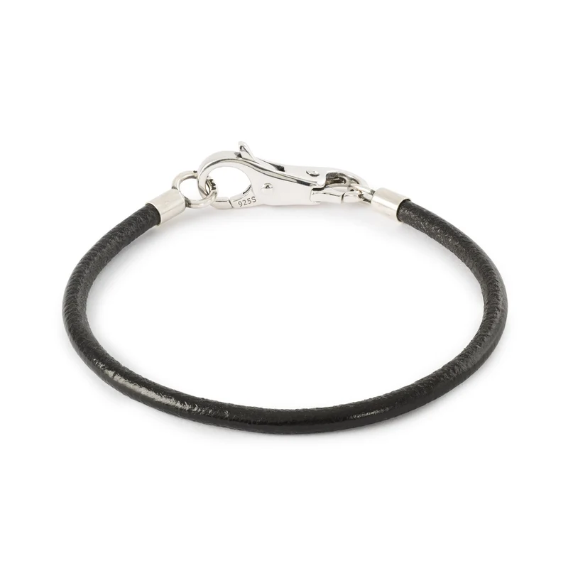 Lederarmband Single, Schwarz