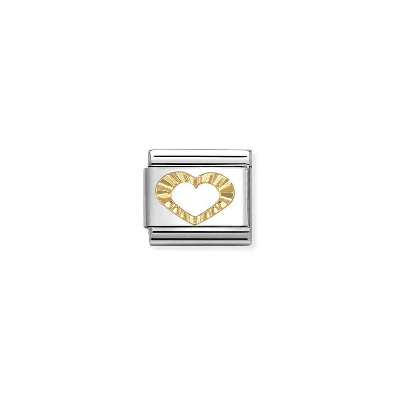 Classic Gold Diamond Heart Love & Hearts Charms