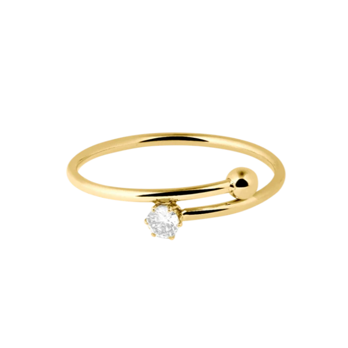 Elegance Around Ring 14K Vergoldet