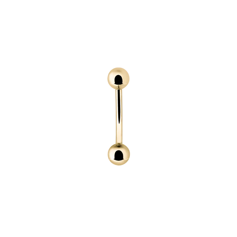 Banana Rook Piercing Gold