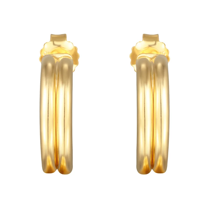 Creolen Stecker Rillen