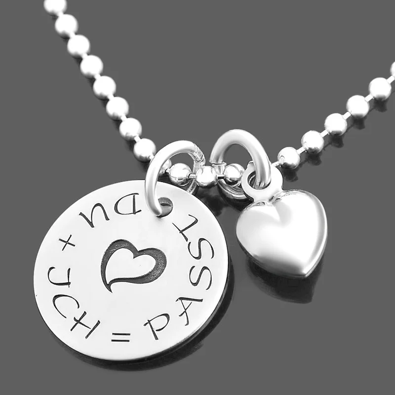 KETTE MIT ANHÄNGER 925 SILBER SCHMUCK MIT GRAVUR DAMEN HERZ SILBERKETTE MIT WUNSCHTEXT