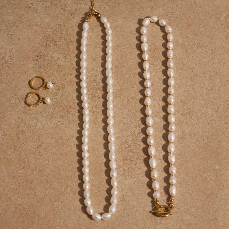 Pearl Abbaddon Kette Gold