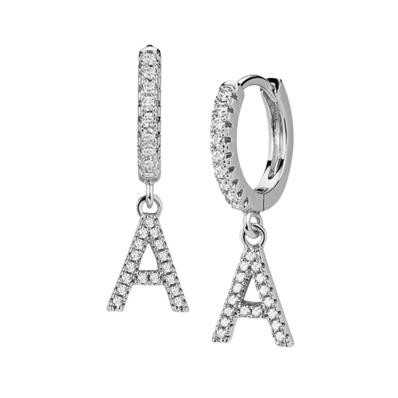 Hi-Life Letter Huggie Ohrringe 18K Vergoldet