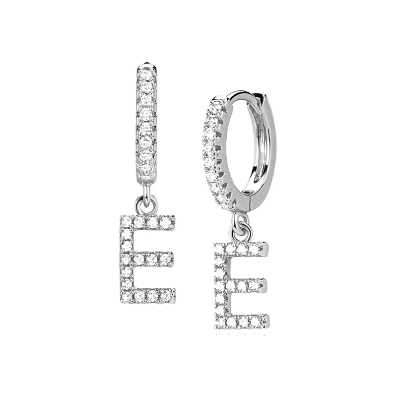 Hi-Life Letter Huggie Ohrringe 18K Vergoldet