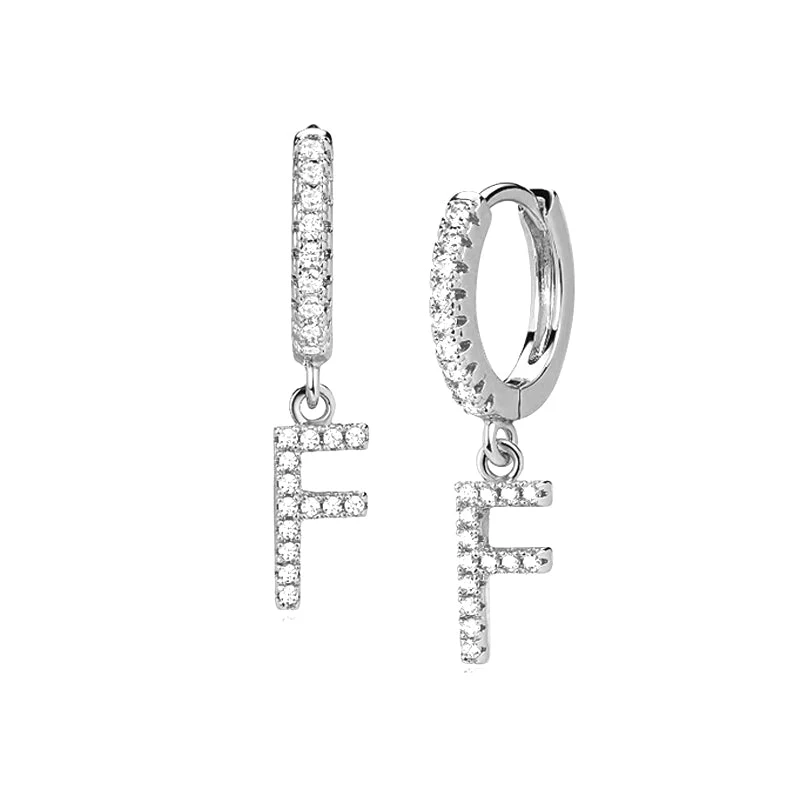 Hi-Life Letter Huggie Ohrringe 18K Vergoldet