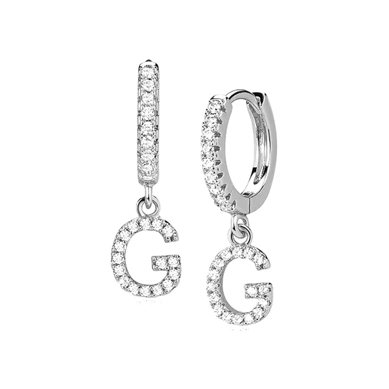 Hi-Life Letter Huggie Ohrringe 18K Vergoldet
