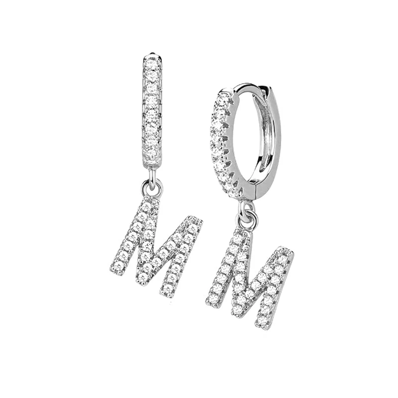Hi-Life Letter Huggie Ohrringe 18K Vergoldet