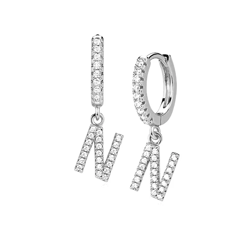 Hi-Life Letter Huggie Ohrringe 18K Vergoldet