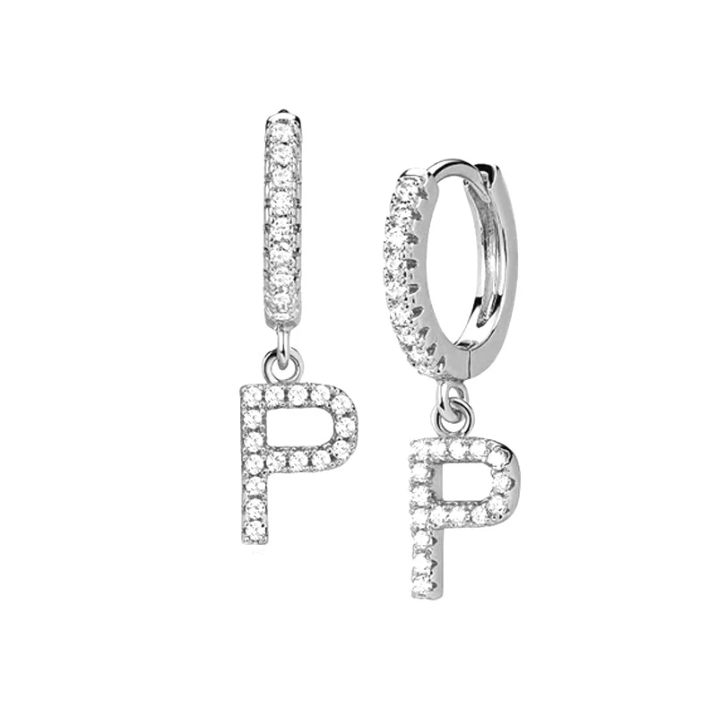 Hi-Life Letter Huggie Ohrringe 18K Vergoldet