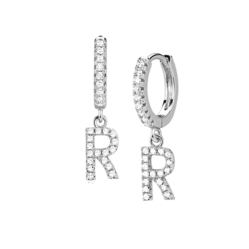 Hi-Life Letter Huggie Ohrringe 18K Vergoldet