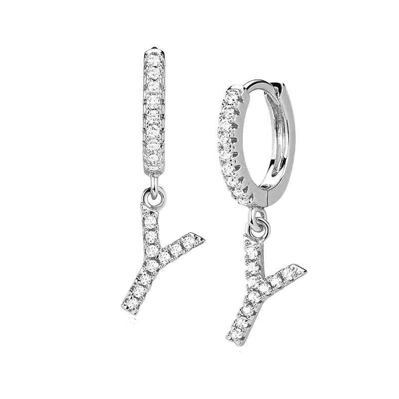 Hi-Life Letter Huggie Ohrringe 18K Vergoldet