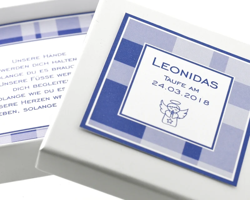 SCHACHTEL, SCHMUCK SCHACHTEL PERSONALISIERT, GESCHENKBOX ZUR TAUFE