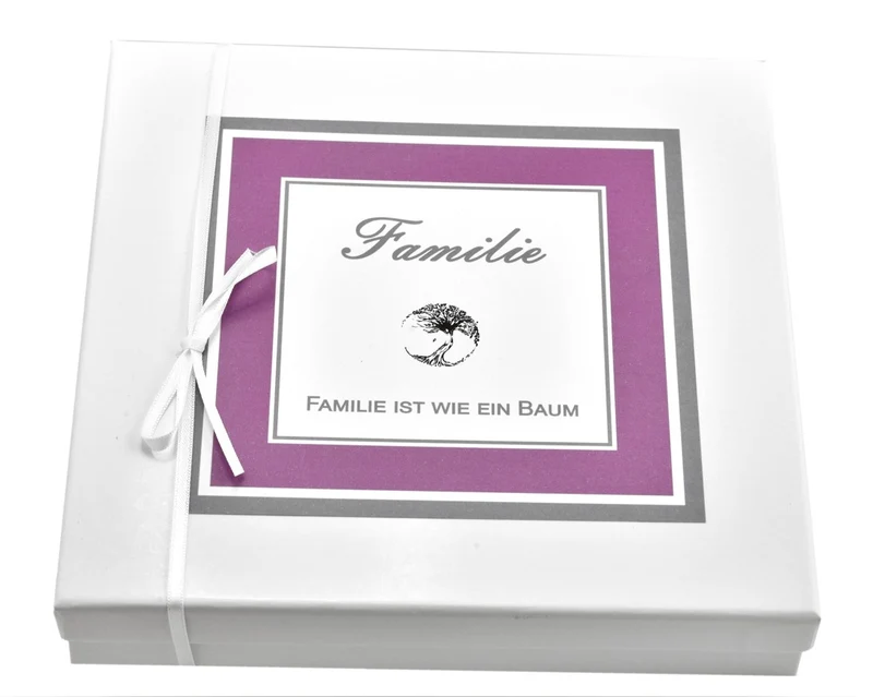 ARMBAND LEBENSBAUM , FAMILIENSCHMUCK, GESCHENKSCHACHTEL